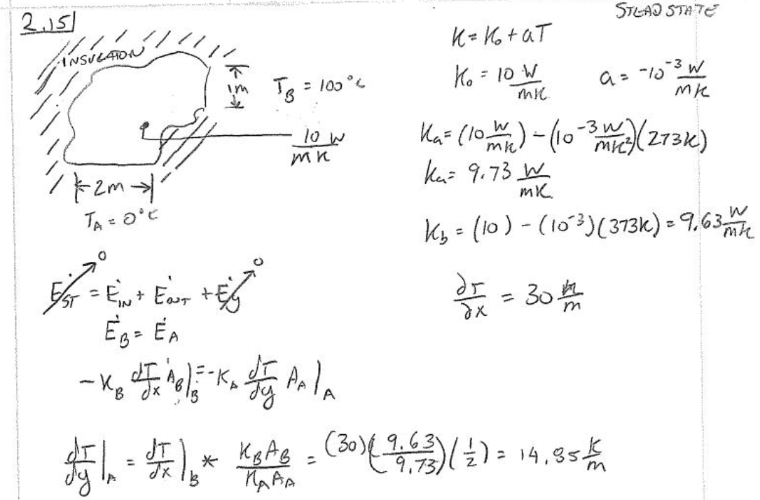 Fundamentals of Heat and Mass Transfer - Problem 2.15 - Engineering ...